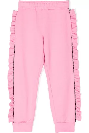 Balmain Ruffled-detail cotton trousers