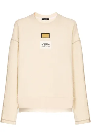 Dolce & Gabbana Logo-patch textured sweatshirt