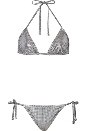 Balmain Metallic-finish bikini set