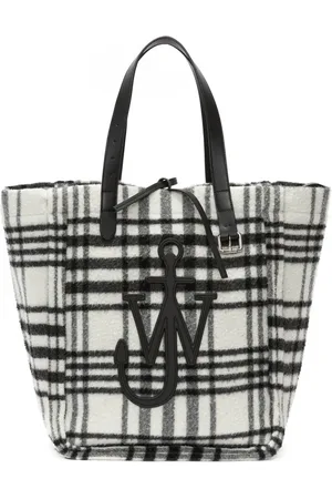 J.W.Anderson Belt check-print tote bag