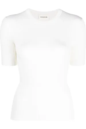 P.A.R.O.S.H. Ribbed-knit wool T-shirt