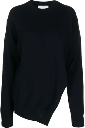 STUDIO NICHOLSON Sanpo asymmetric wool jumper