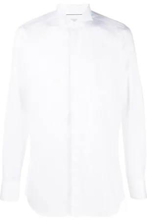 D4.0 Slim-cut cotton shirt