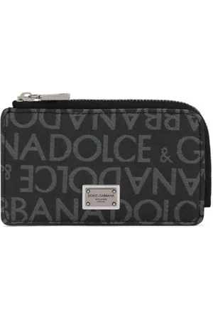 Dolce & Gabbana Logo-jacquard zip around wallet