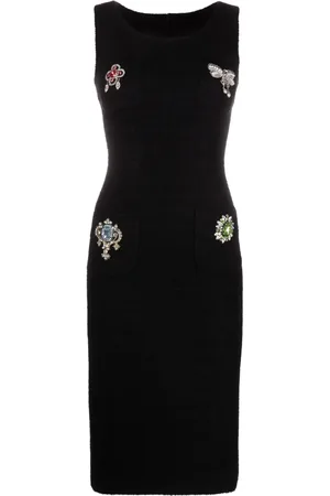 Moschino Appliqué-detail midi dress