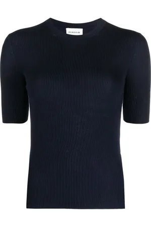 P.A.R.O.S.H. Ribbed-knit wool T-shirt