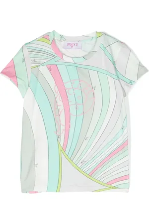PUCCI Junior Kaleidoscopic-print crew-neck T-shirt