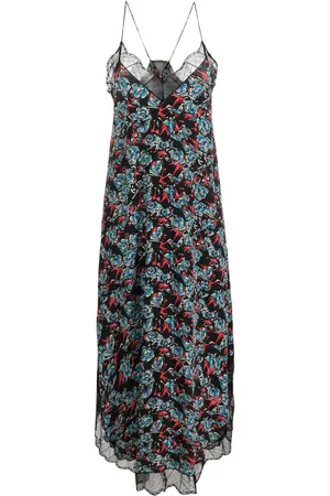 Zadig & Voltaire Risty floral-print silk slip dress