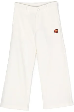 Kenzo Logo-patch straight-leg trousers