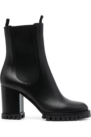 Gianvito Rossi 90mm leather ankle boots