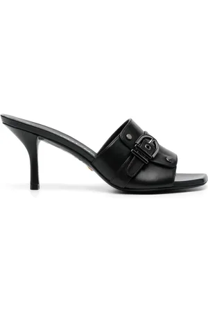 Stuart Weitzman Maverick 75mm leather mules