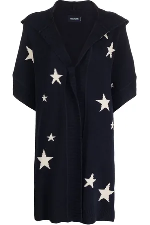 Zadig & Voltaire Inna star-jacquard cashmere cardigan