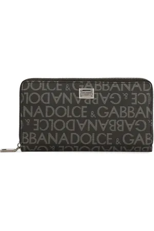 Men's Dauphine Leather Card Holder by Dolce & Gabbana