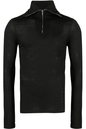 Jil Sander Logo-print zip-detail T-shirt