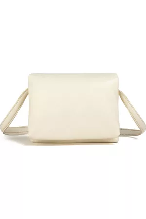 Marni Prisma clasp-fastening leather pochette
