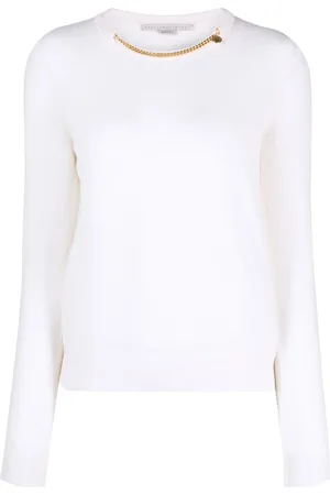 Stella McCartney Chain-embellished wool jumper