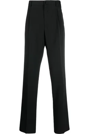 Lanvin Straight-leg pleated wool trousers