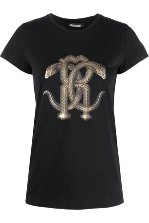 Roberto Cavalli Mirror Snake-print T-shirt