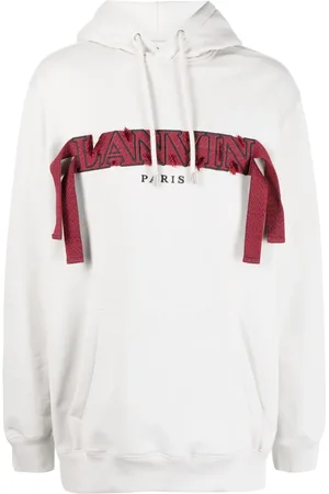 Lanvin Oversized logo-appliqué hoodie