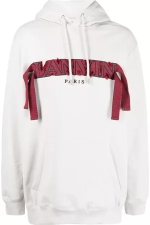 Lanvin Oversized logo-appliqué hoodie