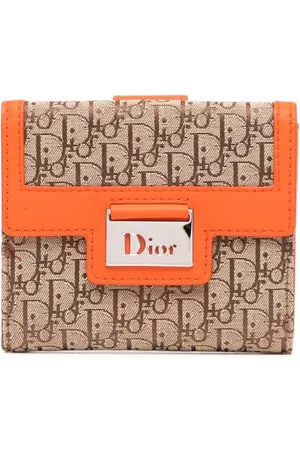 Christian Dior pre-owned logo-plaque Trifold Wallet - Farfetch