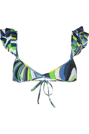 Puccini Ruffled-straps bikini top