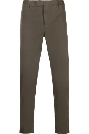 PT Torino Mid-rise cotton chino trousers