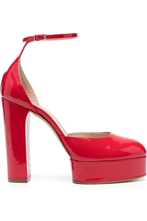 Casadei 115mm patent platform pumps