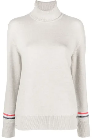 Thom Browne RWB stripe turtleneck wool jumper