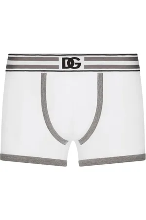 Dolce & Gabbana Logo-waistband striped boxers