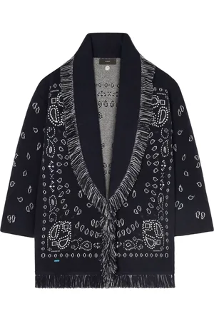 Alanui Bandana jacquard cashmere cardigan