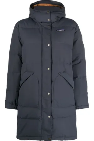 Patagonia Downdrift logo-patch parka coat