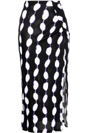 Diane von Furstenberg Cybele graphic-print midi skirt
