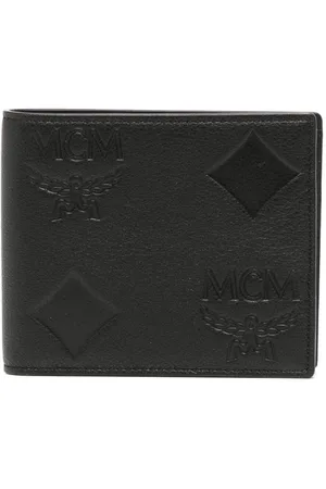 MCM Small Aren wallet for Men - Brown in UAE