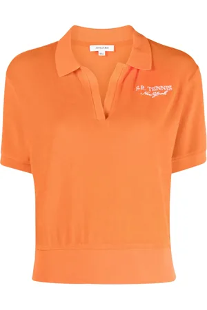 Sporty & Rich Logo-embroidered cotton polo shirt