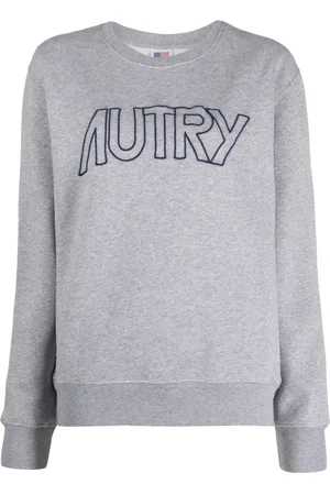 Autry Embroidered-logo cotton sweatshirt