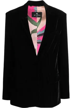 Etro Single-button velvet blazer