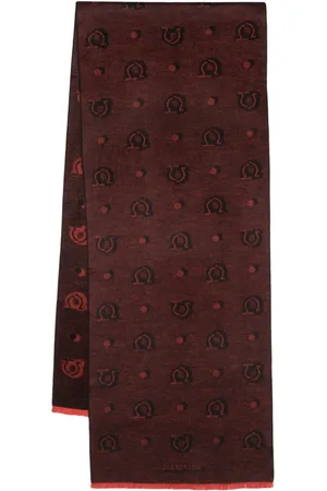 Salvatore Ferragamo Patterned-jacquard silk scarf