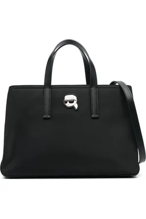 Karl Lagerfeld Ikon appliqu??-detail tote bag