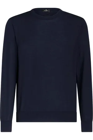 Etro Logo-embroidered cashmere-silk jumper