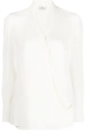 Etro Wrap-effect silk blouse