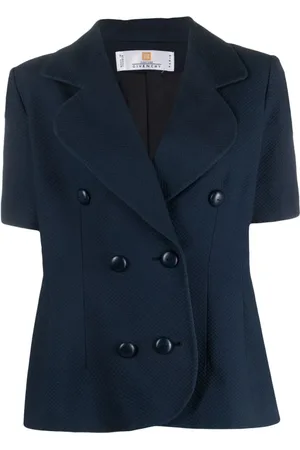 Givenchy 1990 short-sleeved double-breasted blazer