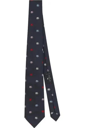 Etro Logo-jacquard silk tie