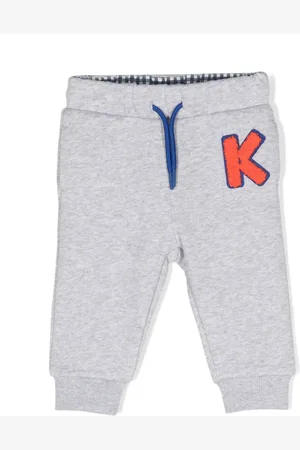 Kenzo Logo-embroidered drawstring leggings
