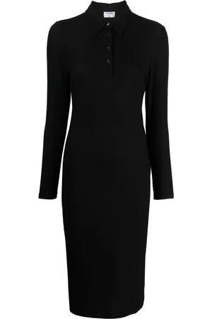 Filippa K Ribbed jersey polo dress