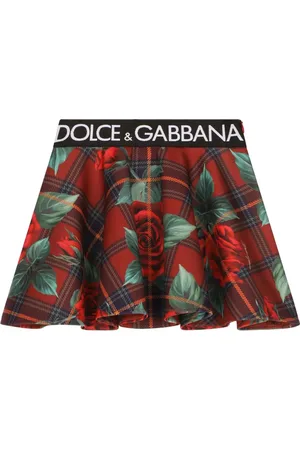 Dolce & Gabbana Rose tartan-print skirt