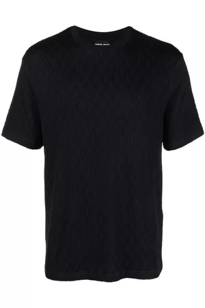 Giorgio Armani Crew-neck ribbed-knit T-shirt