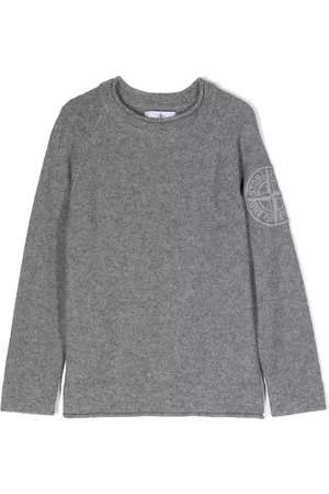 Stone Island Compass-motif long-sleeve T-shirt