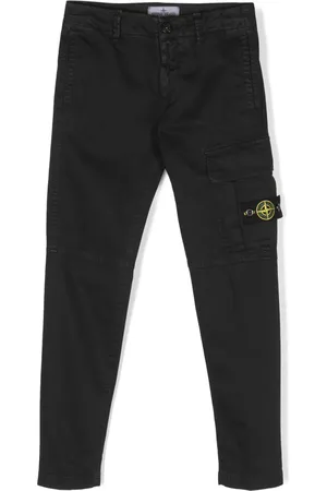 Stone Island Compass-patch straight-leg trousers