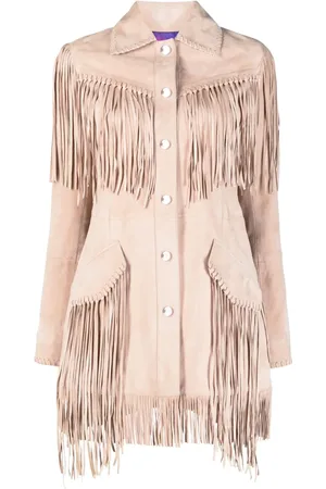 Philipp Plein Oversized fringed suede shirt jacket